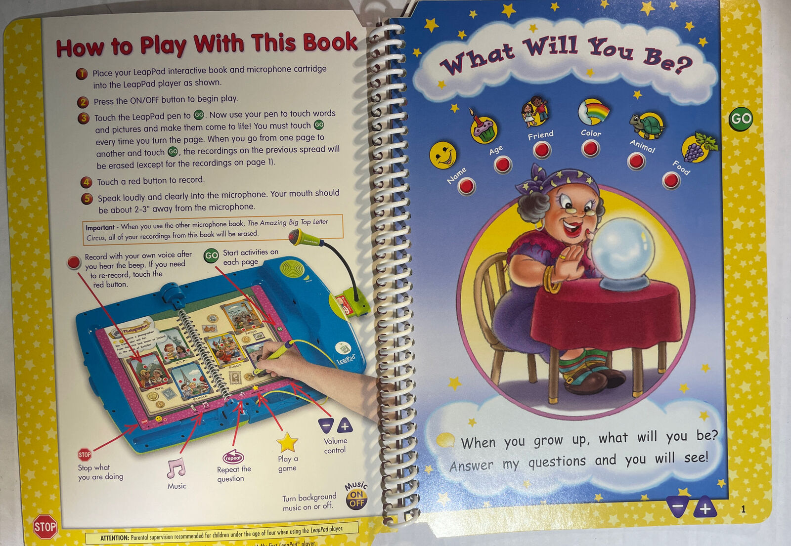 Leap Frog LeapPad Book: What Will You Be? Pre-K to 2nd Book Only - Fresh Stock Dated February 2026