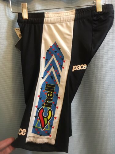 Small NOS Vintage 1980s CINELLI Cycling Shorts MADE IN CALIFORNIA USA Vegan Pad - Fresh Stock Dated December 2025