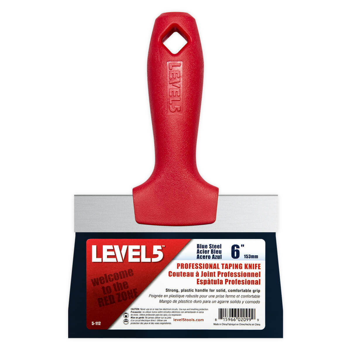 LEVEL5 #5-605 6pc Blue Steel Flexible Scraper Finishing Knives w/ Pan | NIB - Fresh Stock Dated February 2026