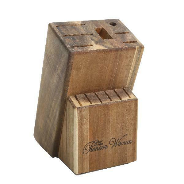 The Pioneer Woman Cowboy Rustic 14-Piece Forged Cutlery Block Set Turquoise Teal - Fresh Stock Dated December 2025