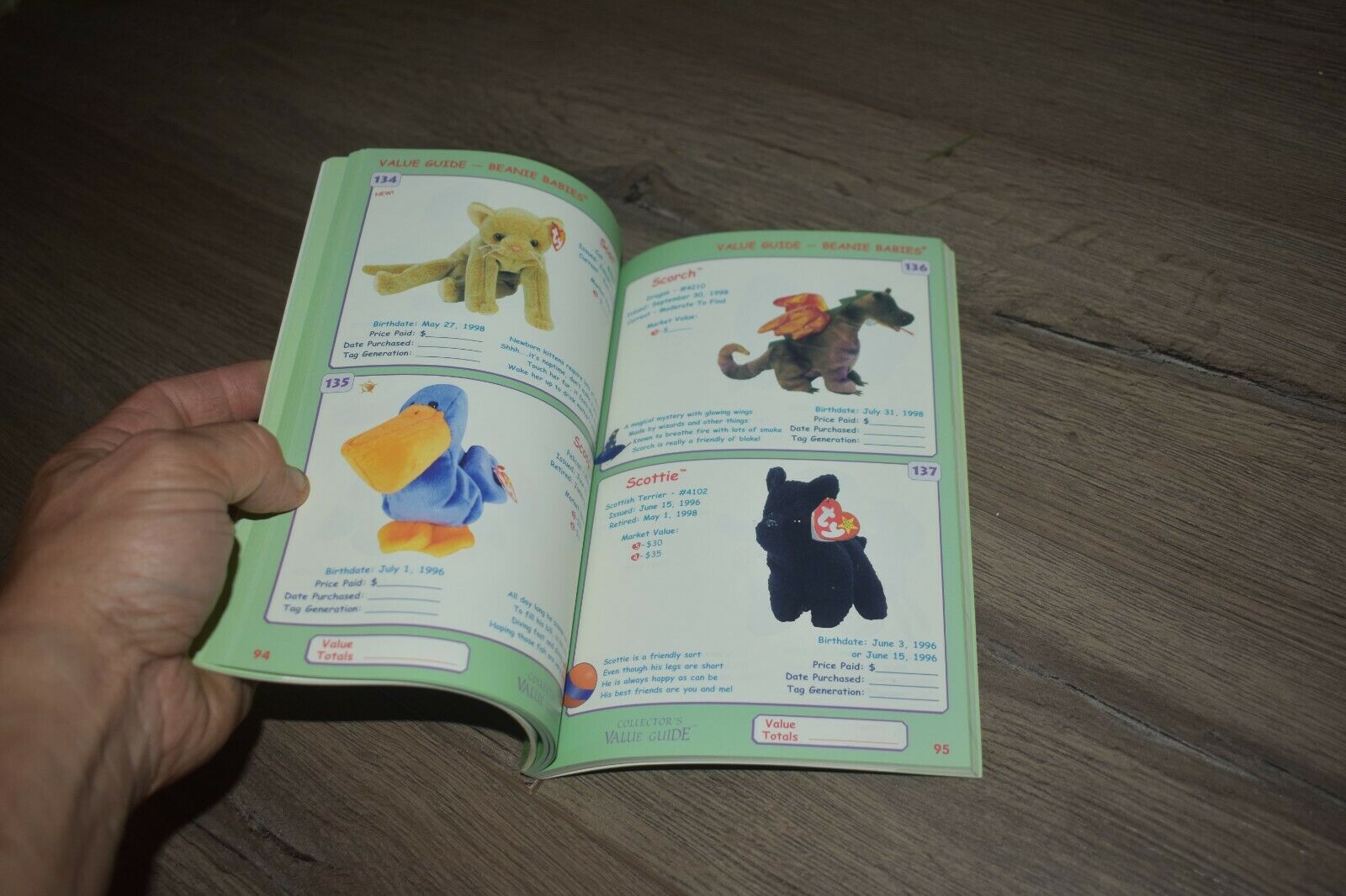 Collector's Value Guide Ty Beanie Babies Spring 1999 edition handbook & price - Fresh Stock Dated December 2025