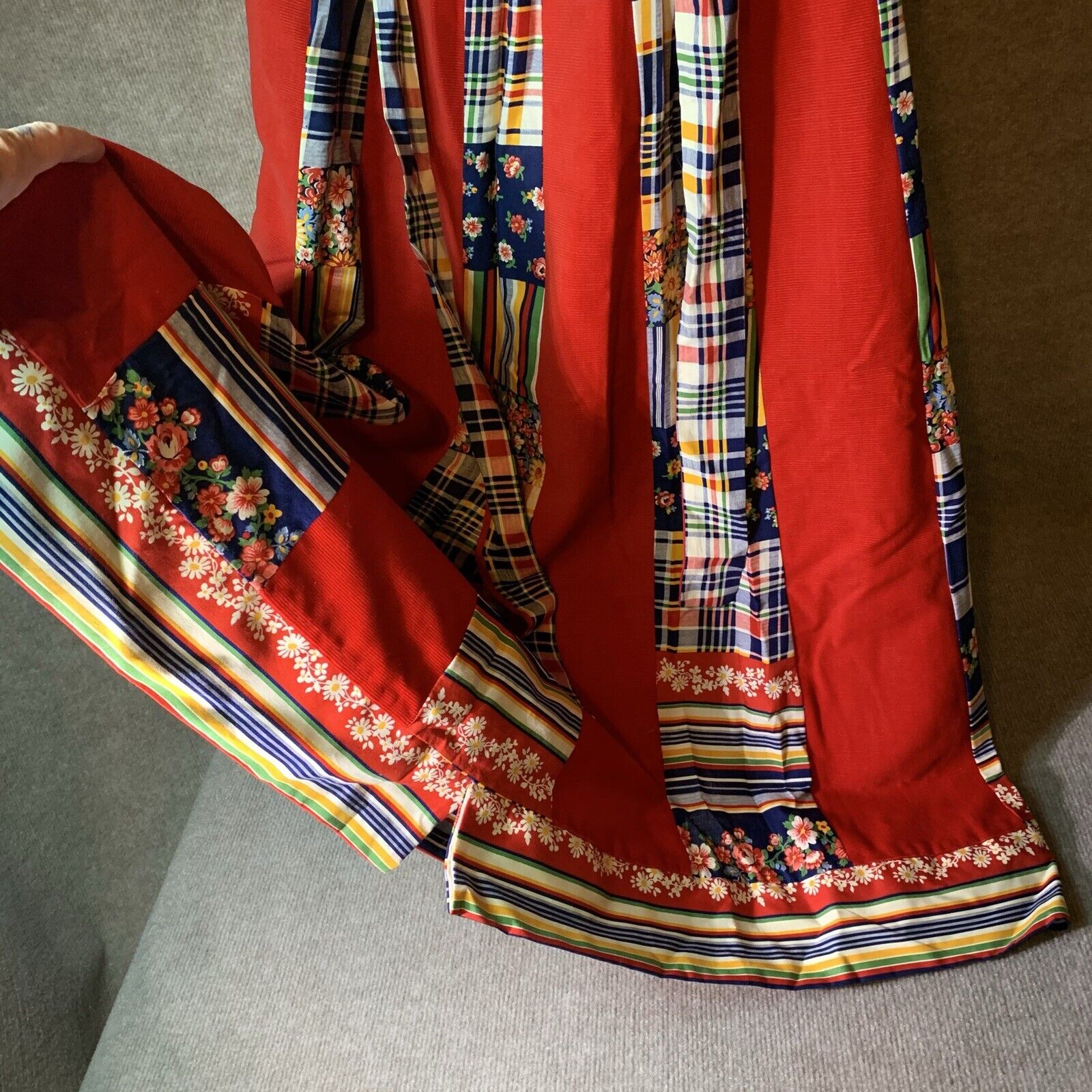 Vintage Skirt S/M Long Full 70s Patchwork Colorful Cottagecore Prairie Boho - Fresh Stock Dated March 2026