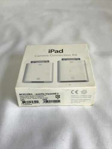 Genuine Apple iPad Camera Connection Kit Model A1362/A1358 iPad 2 compatible - Fresh Stock Dated February 2026