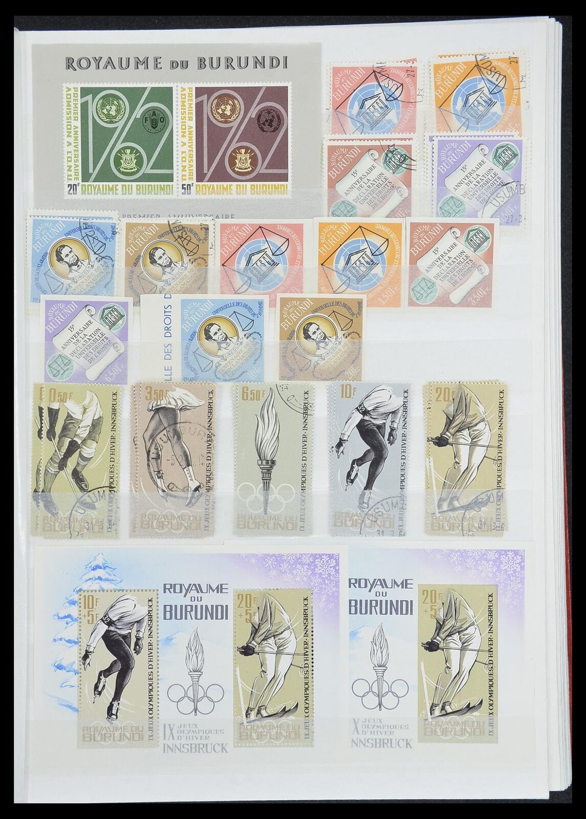 Lot 33855 Stamp collection Burundi 1962-1974. - Fresh Stock Dated January 2026