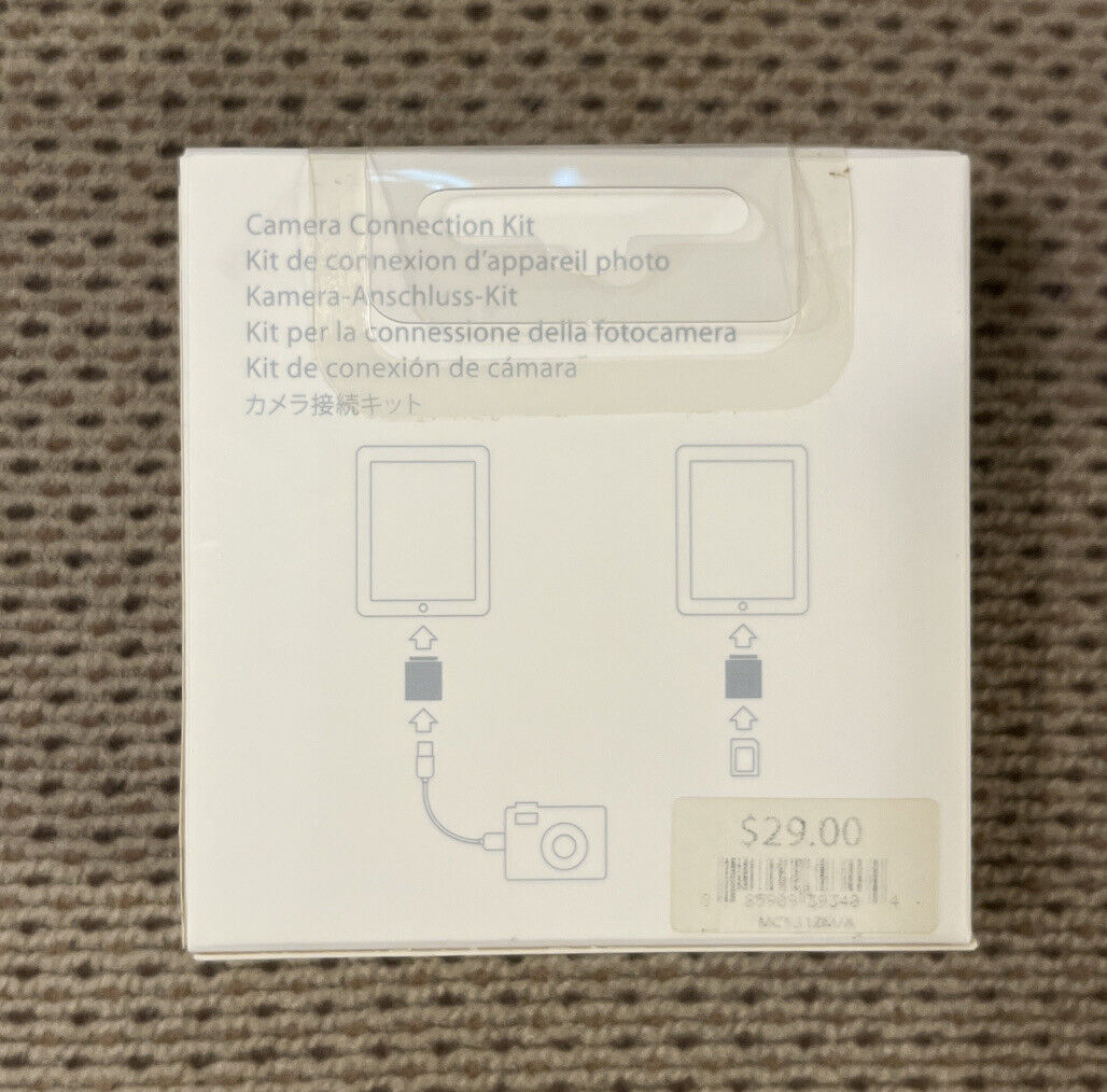 Genuine OEM Apple iPad Camera Connection Kit MC531ZM/A A1362, A1358 - Fresh Stock Dated February 2026