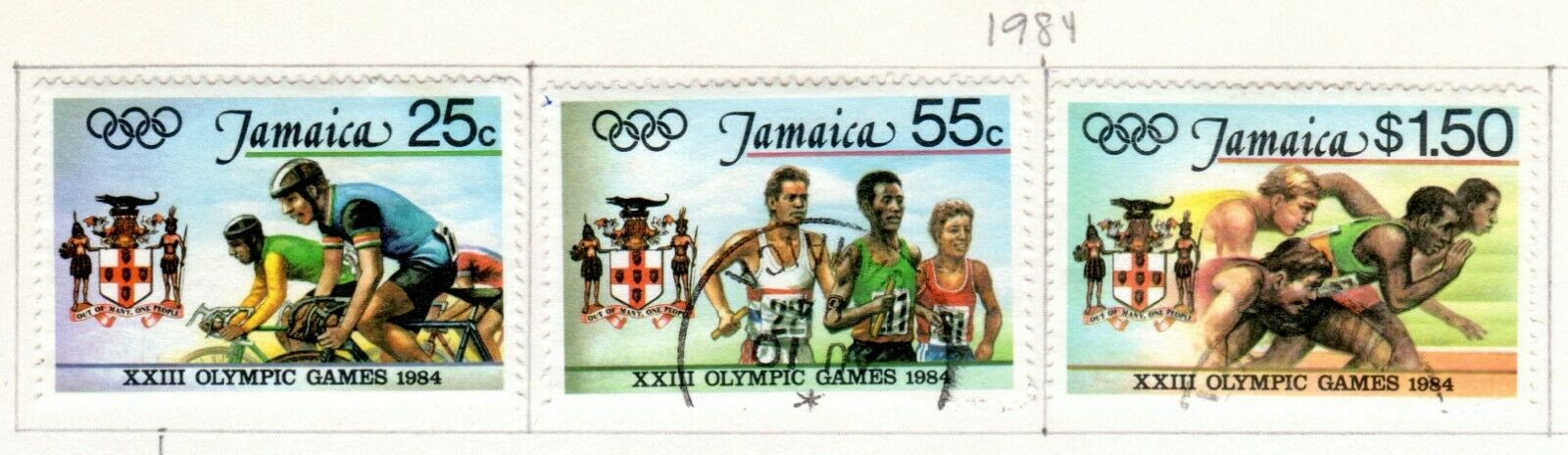 Jamaica Scott 573//617 Mostly Used on 3 Album Pages Issued 1984-1986 - Fresh Stock Dated December 2025