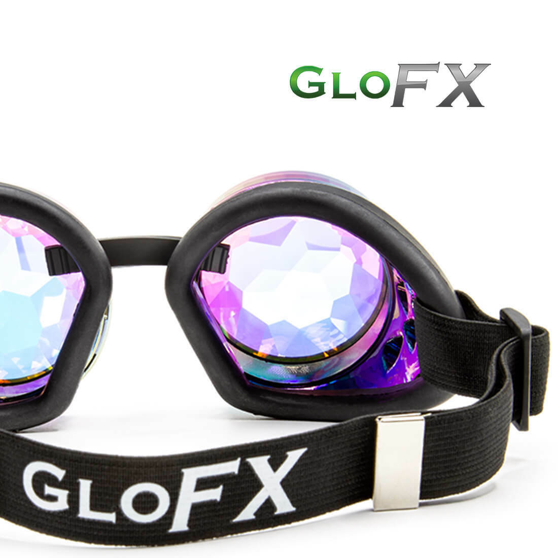 GloFX Polychrome Kaleidoscope Goggles Opticals Rave Gear Disco Night Show - Fresh Stock Dated February 2026