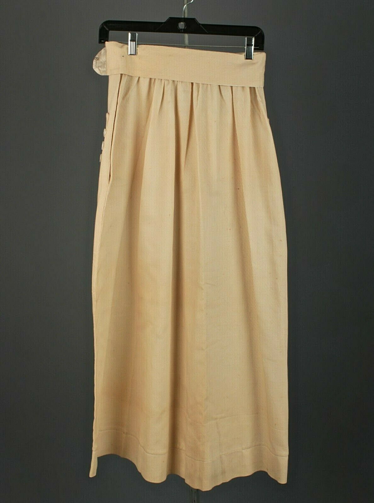 VTG Women's Antique Early 1900s Cotton Skirt Sz 26.5