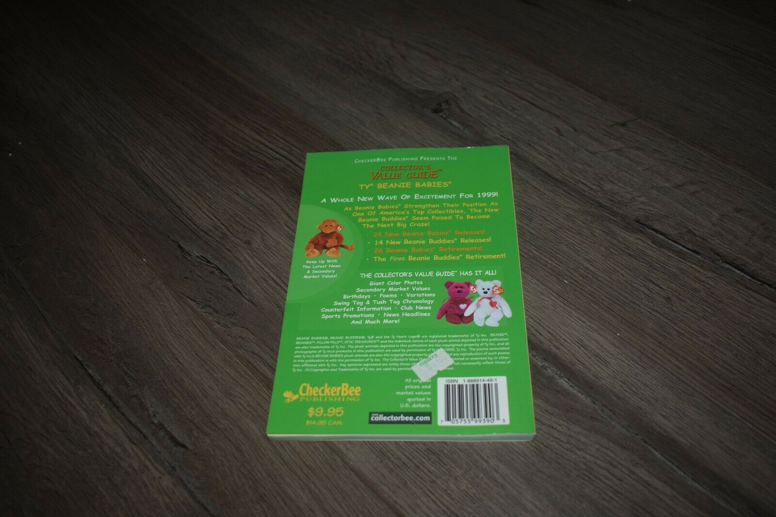 Collector's Value Guide Ty Beanie Babies Spring 1999 edition handbook & price - Fresh Stock Dated December 2025
