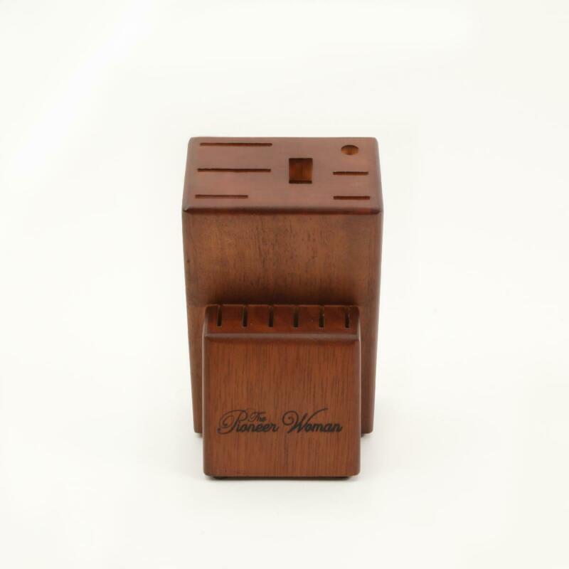 The Pioneer Woman Frontier Collection 14-Piece Cutlery Set with Wood Block, Rose - Fresh Stock Dated December 2025