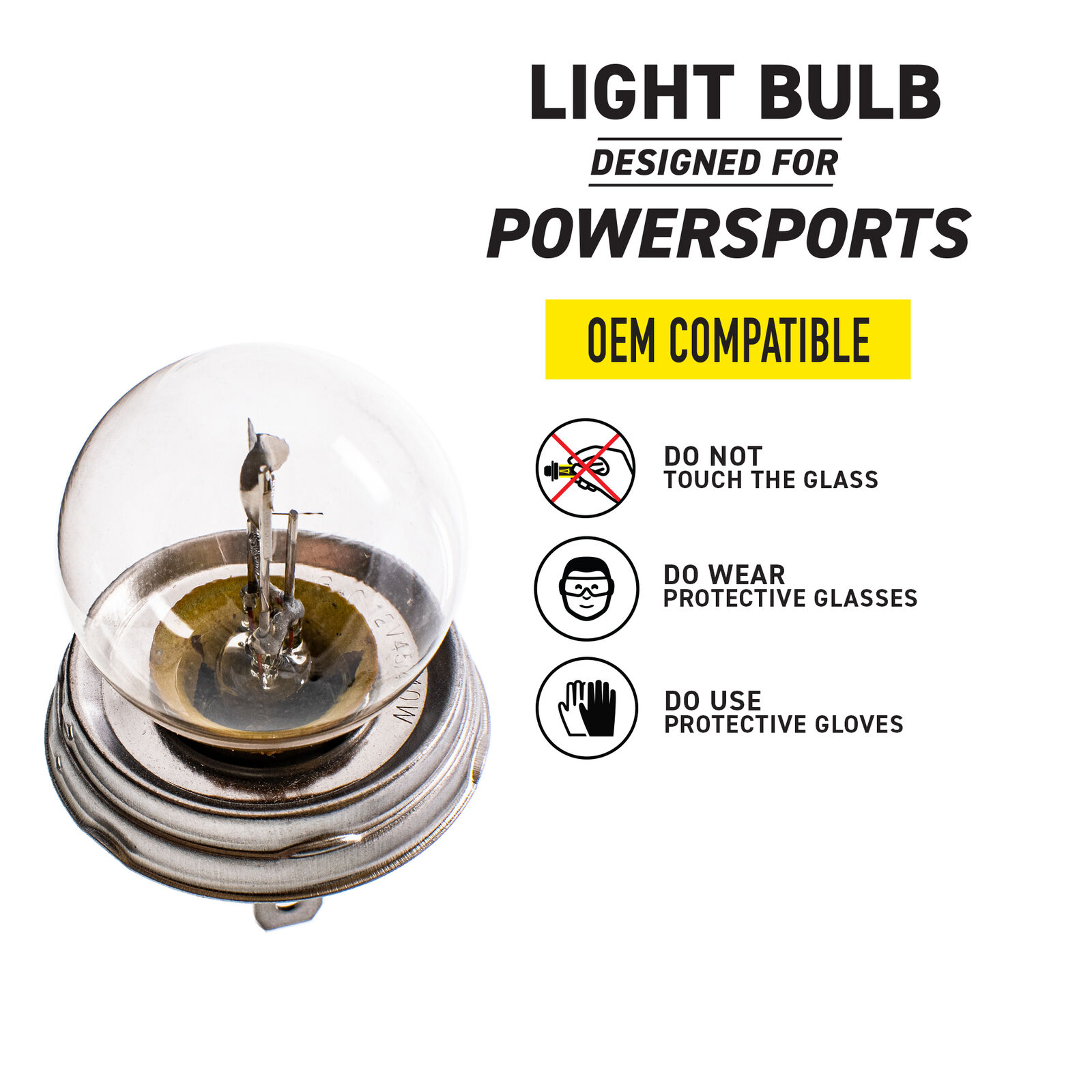 NICHE R2 Headlight Bulb for Yamaha XT250 XT350 Motorcycles - Fresh Stock Dated February 2026