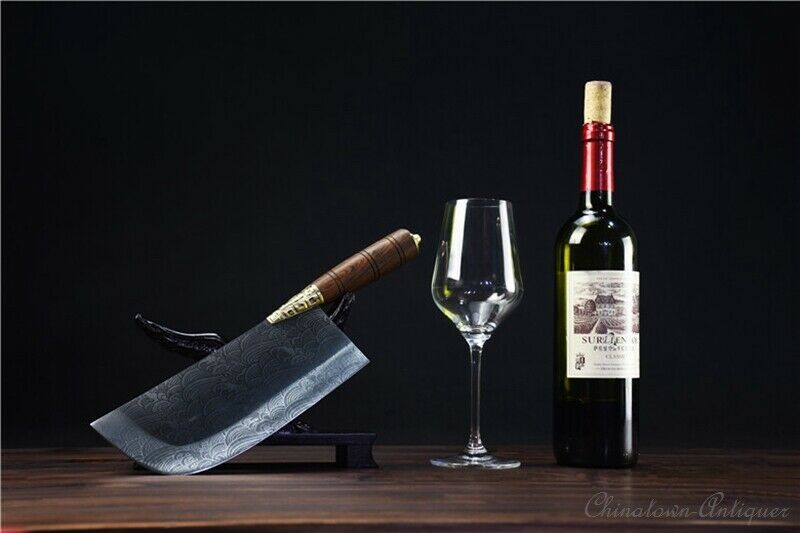 Authentic LongQuan Chinese Chef Kitchen knife Hand Forged 5Cr15MOV Steel #1261 - Fresh Stock Dated January 2026