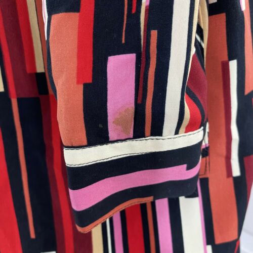 Vintage 90s Jordan Women's Blouse Top Abstract Long Sleeve Size Small - Fresh Stock Dated February 2026