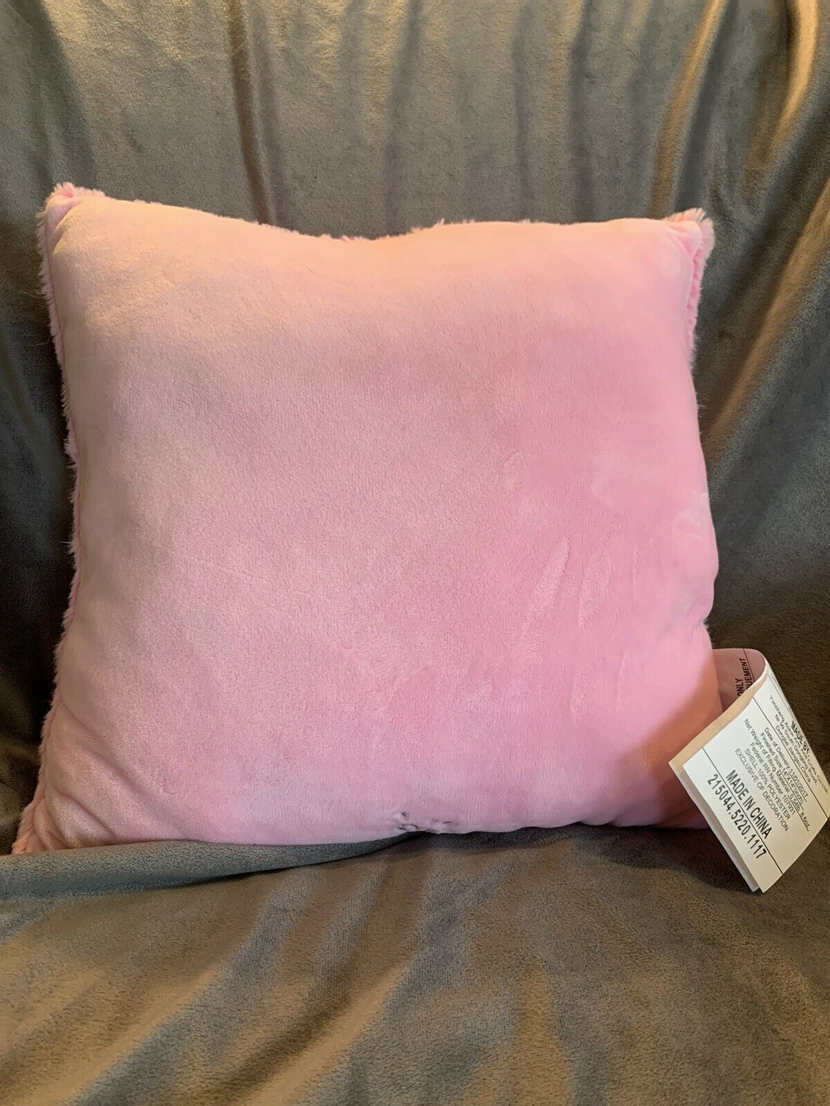 Justice Light Pink With Iridescent Silver Flip Sequin Mermaid Pillow - NWT - Fresh Stock Dated December 2025