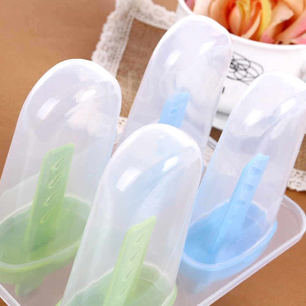 4Cell Cute Frozen Ice Cream Mold with Lid Popsicle Bar Maker Lolly Mould  17 - Fresh Stock Dated February 2026