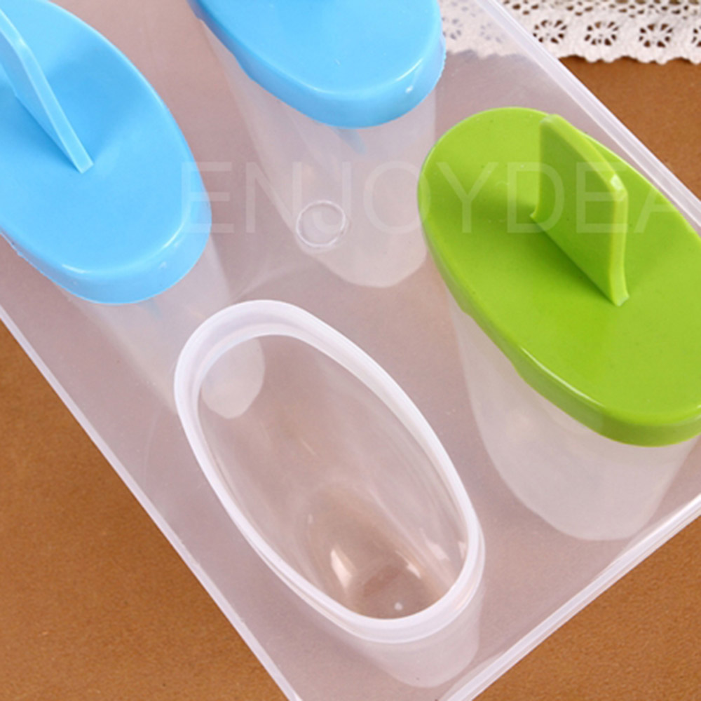 4Cell Cute Frozen Ice Cream Mold with Lid Popsicle Bar Maker Lolly Mould  17 - Fresh Stock Dated February 2026