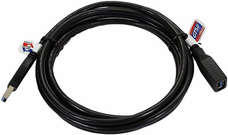 iMBAPrice USB 3.0 Extender - 10 Feet SuperSpeed 10 Ft, Black (USB 3.0) - Fresh Stock Dated February 2026