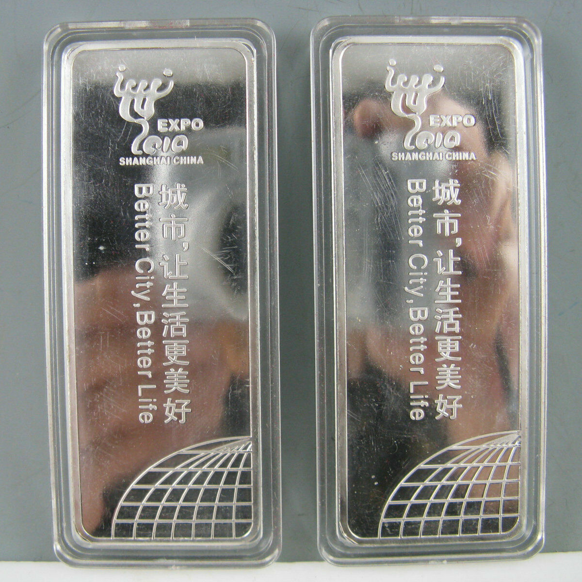 4pcs 2010 WORLD EXPO SHANGHAI CHINA SILVER BAR COINS - Fresh Stock Dated February 2026