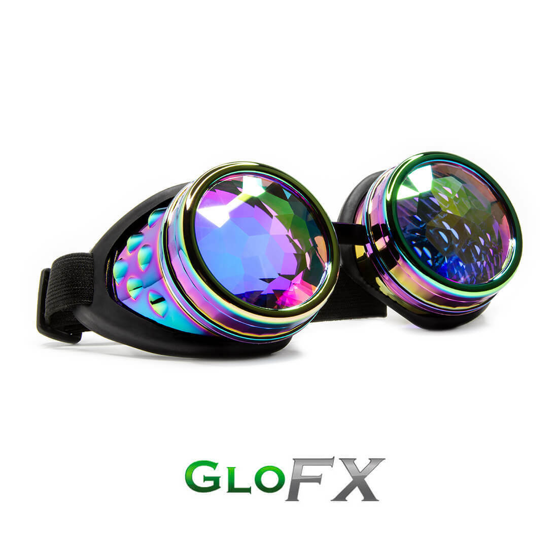GloFX Polychrome Kaleidoscope Goggles Opticals Rave Gear Disco Night Show - Fresh Stock Dated February 2026