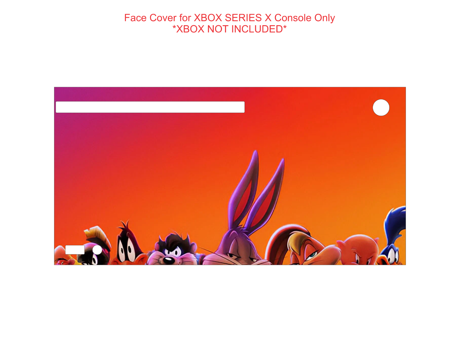 Wrap Skin Decal For XBOX SERIES X CONSOLE Lebron Bunny Duck Goon Squad Tunes - Fresh Stock Dated December 2025