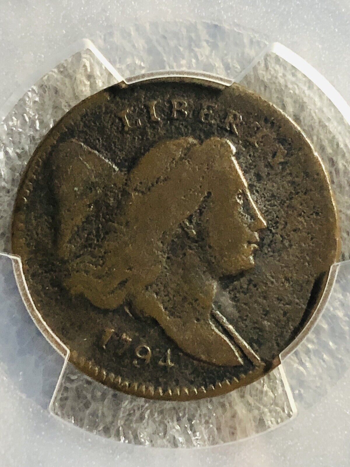 1794 Liberty Cap Half Cent PCGS NOT CLEANED GREAT ORIGINAL COLOR FINE Details - Fresh Stock Dated February 2026