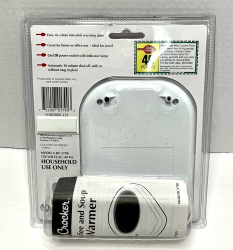 Betty Crocker Coffee and Soup Warmer BC-1790 | NEW & SEALED VTG OLD STOCK - Fresh Stock Dated December 2025