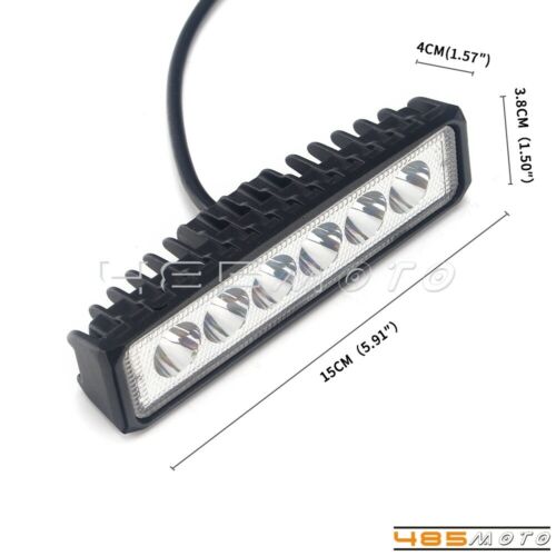 Dirt Bike Dual Sport 6pcs LED Light Bar 12V/24V Work Light Off Road Lights IP 67 - Fresh Stock Dated February 2026