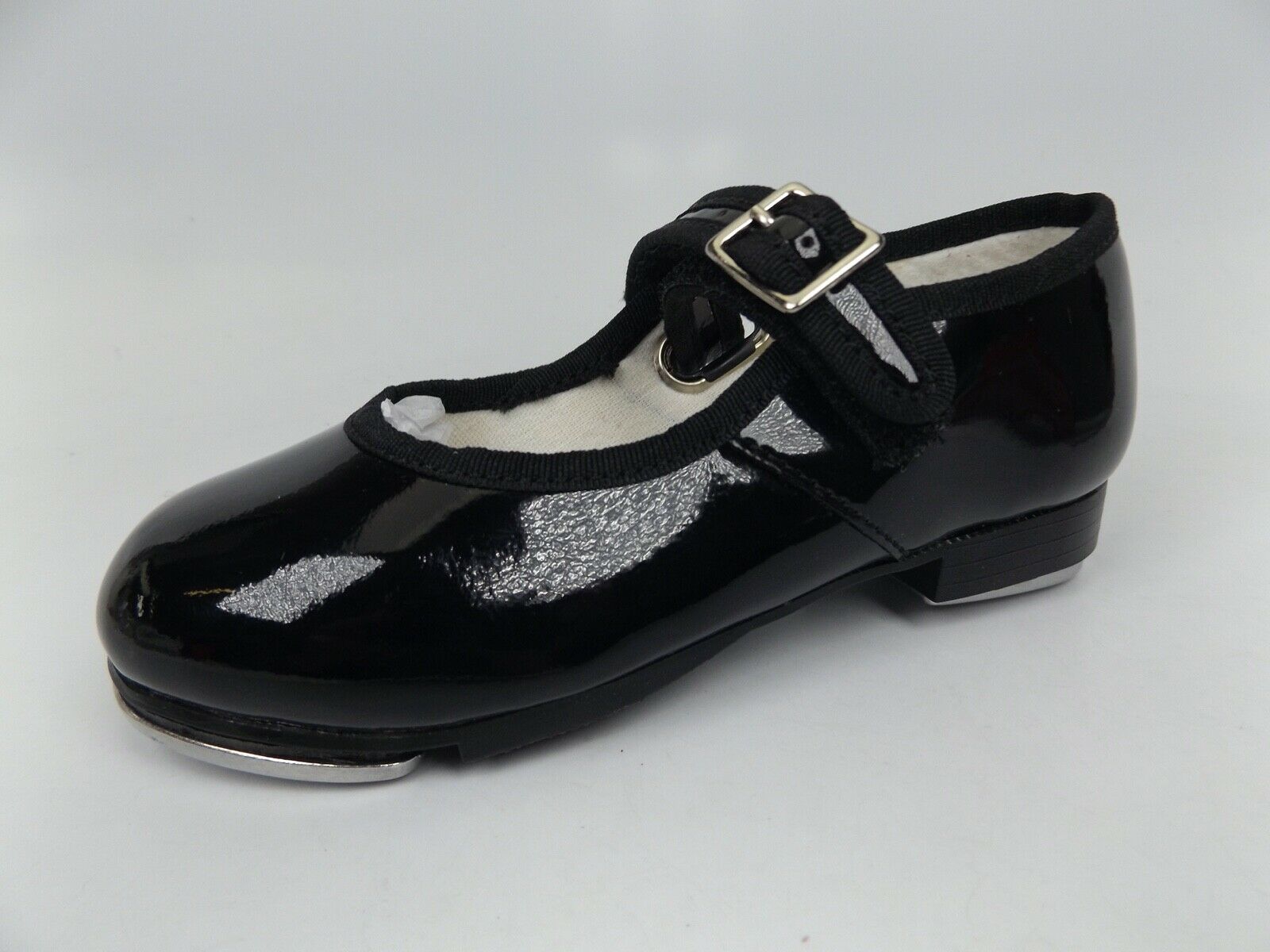 CAPEZIO Mary Jane Tap Black Patent Leather Toddler Girl's SZ 9.5 WIDE, NEW  1461 - Fresh Stock Dated December 2025