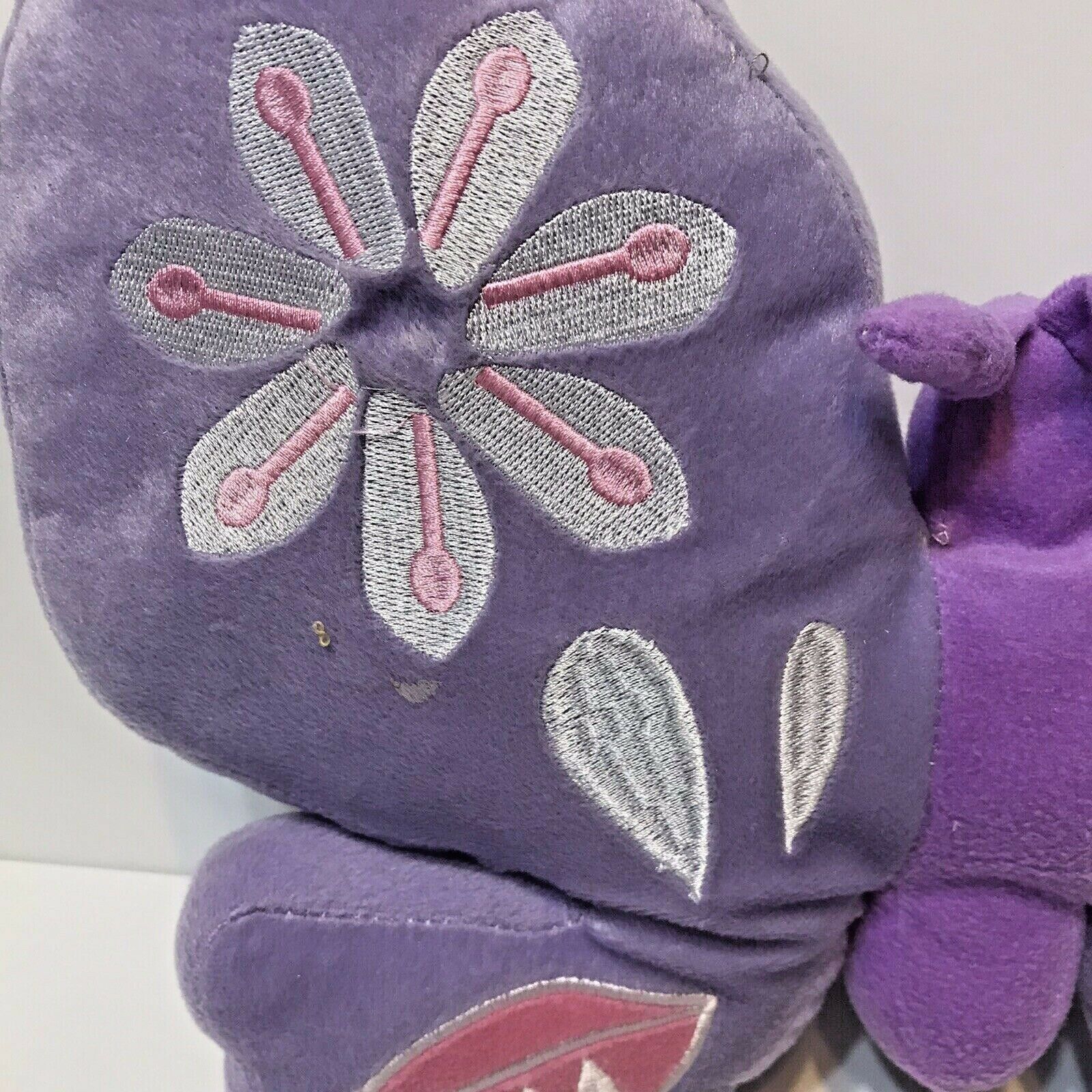 Butterfly Pillow 15 x 12 Plush Purple and Pink Cute Girls Room Decorative - Fresh Stock Dated December 2025