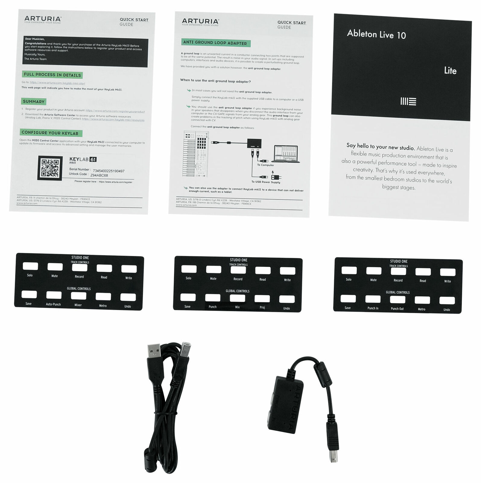 Arturia KeyLab 61 MkII 61-Key Music Production Keyboard Controller in Black+Bag - Fresh Stock Dated February 2026