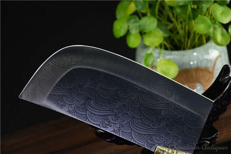 Authentic LongQuan Chinese Chef Kitchen knife Hand Forged 5Cr15MOV Steel #1261 - Fresh Stock Dated January 2026