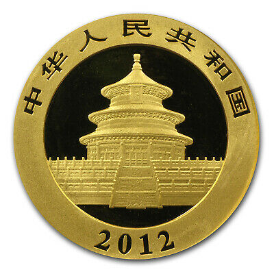 2012 China 1 oz Gold Panda BU (Sealed) - SKU #65582 - Fresh Stock Dated February 2026