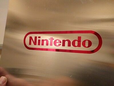2 pack NES Nintendo Vinyl Decal Red Chrome 4