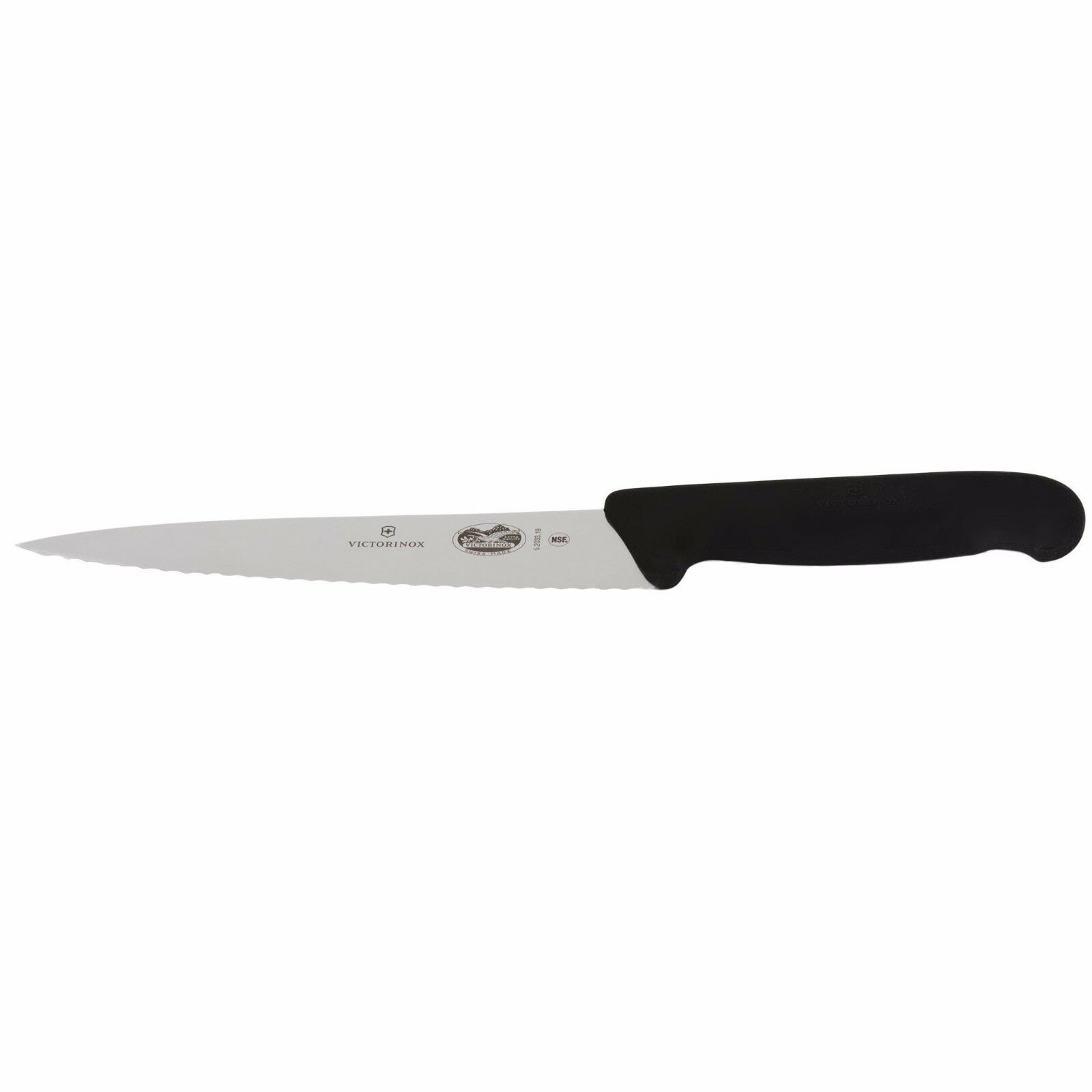 Victorinox Chef's Kitchen Knife 7 ½ Serrated Stainless Steel Blade Fibrox Handle - Fresh Stock Dated December 2025