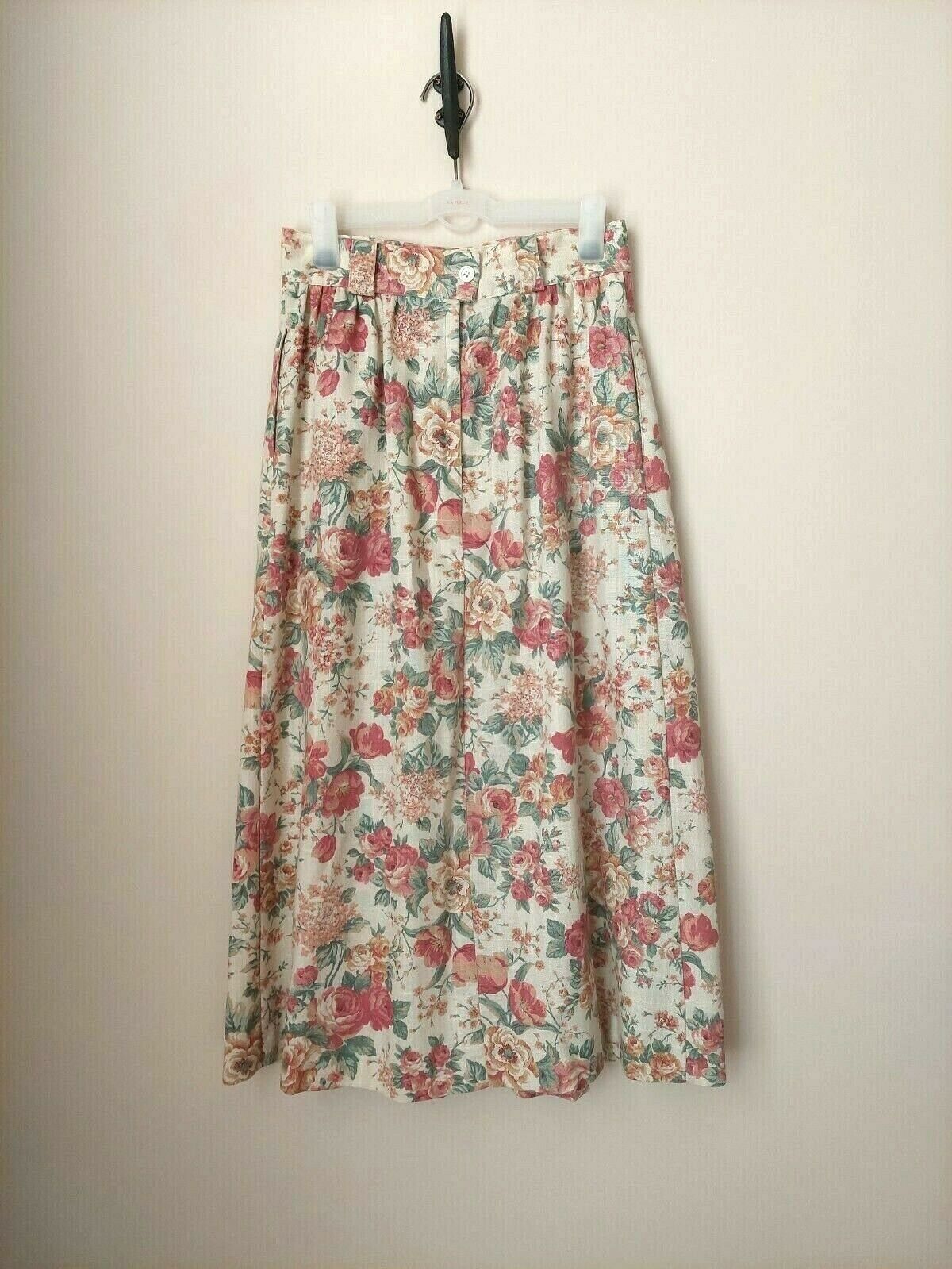 Vtg 1990s Metro New York  Sz 8 Skirt- Classic Floral Print Midi/Maxi Skirt - Fresh Stock Dated March 2026