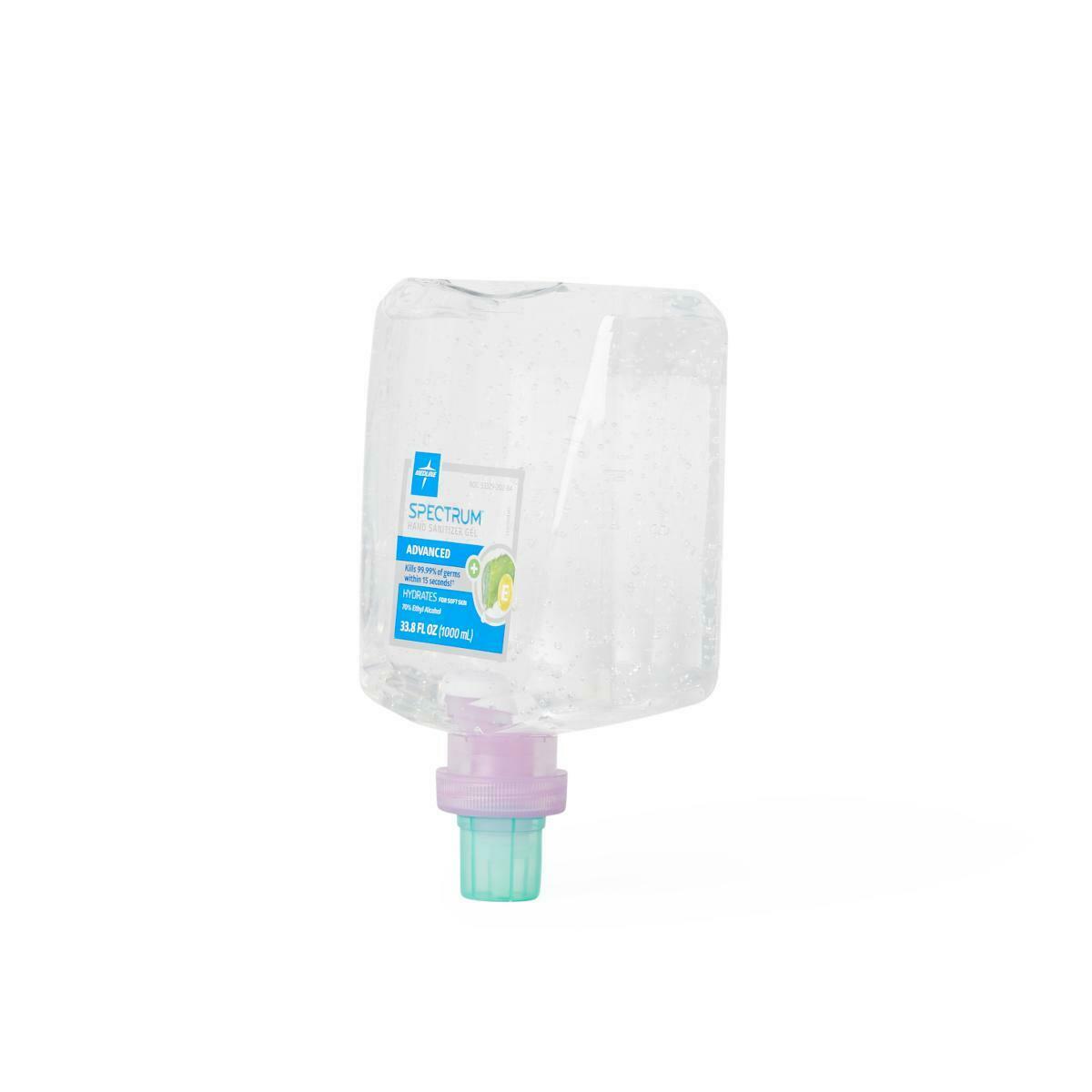 Spectrum 33.8 oz 70% Alcohol Hand Sanitizer Gel 1000 mL Refill for Dispenser Ea. - Fresh Stock Dated February 2026