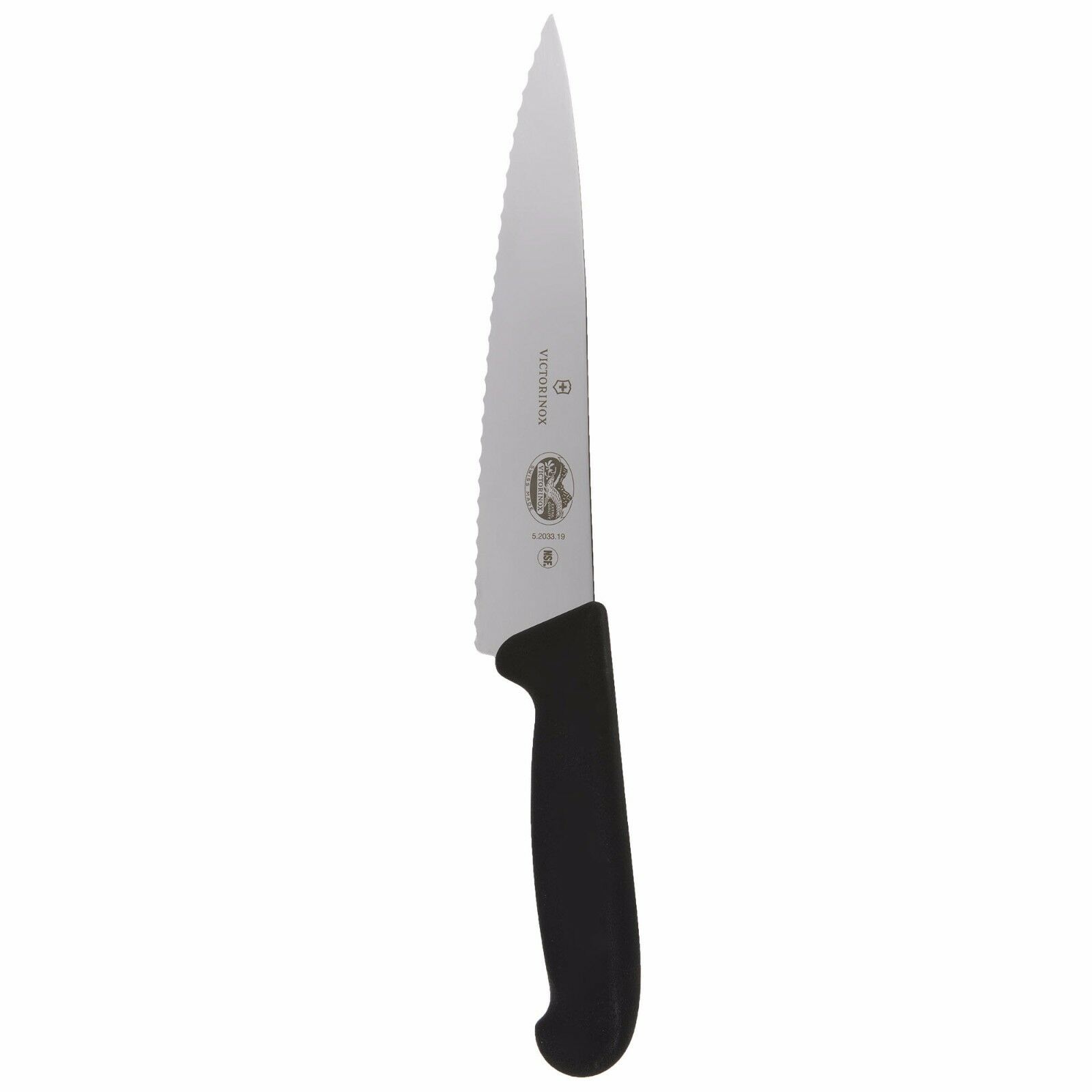 Victorinox Chef's Kitchen Knife 7 ½ Serrated Stainless Steel Blade Fibrox Handle - Fresh Stock Dated December 2025