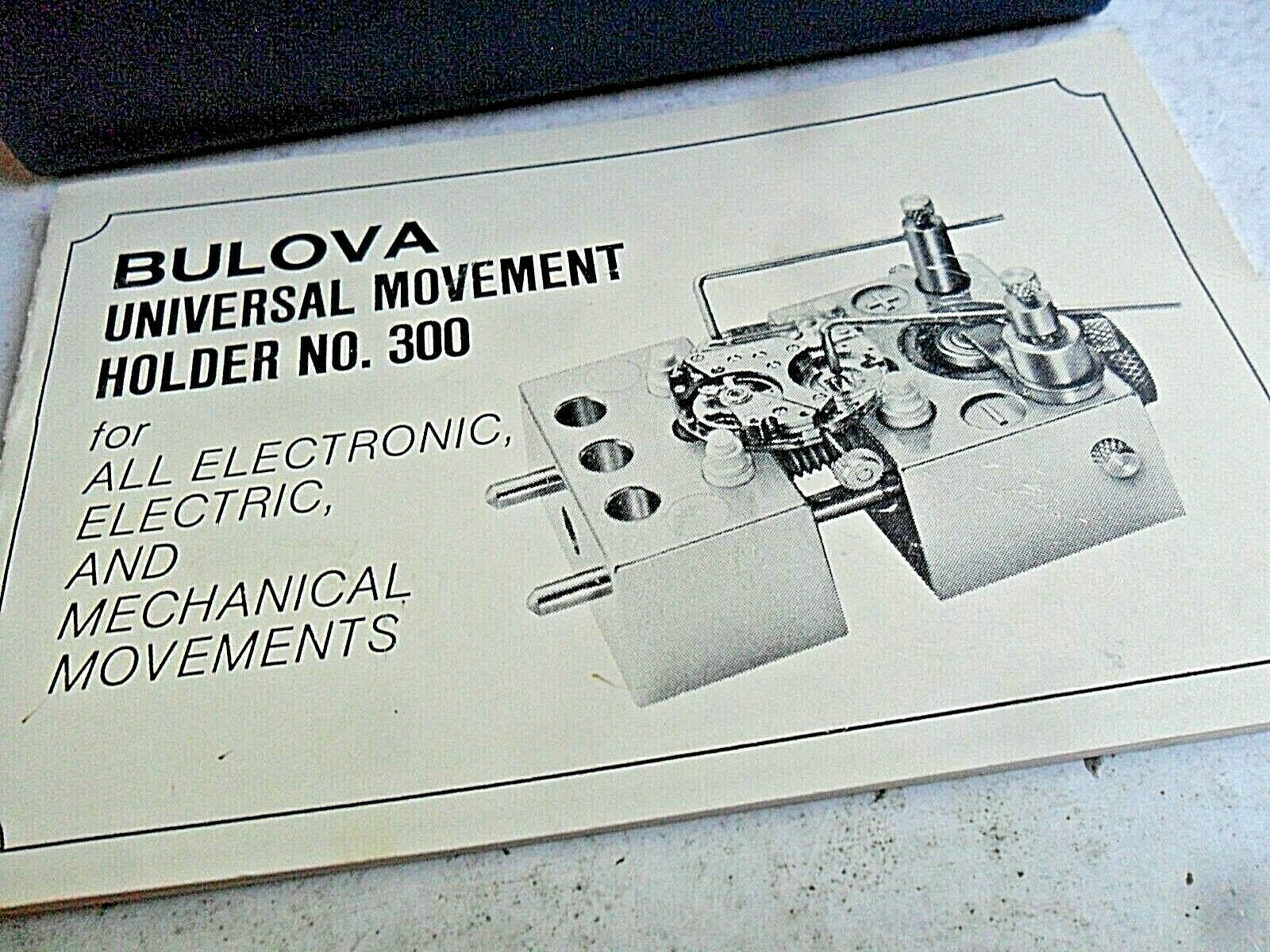 Vintage Bulova Watch Movement Holder No. 300 Watchmaker Tool w/ Box & Paper - Fresh Stock Dated February 2026