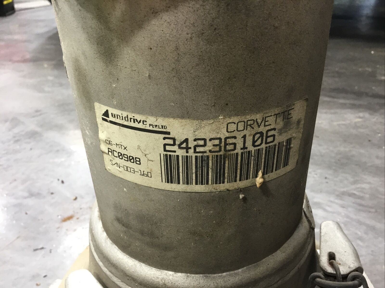 2008 CORVETTE C6 LS2 OEM 6 SPEED MANUAL TRANS TORQUE TUBE ASSY 24236106 - Fresh Stock Dated February 2026