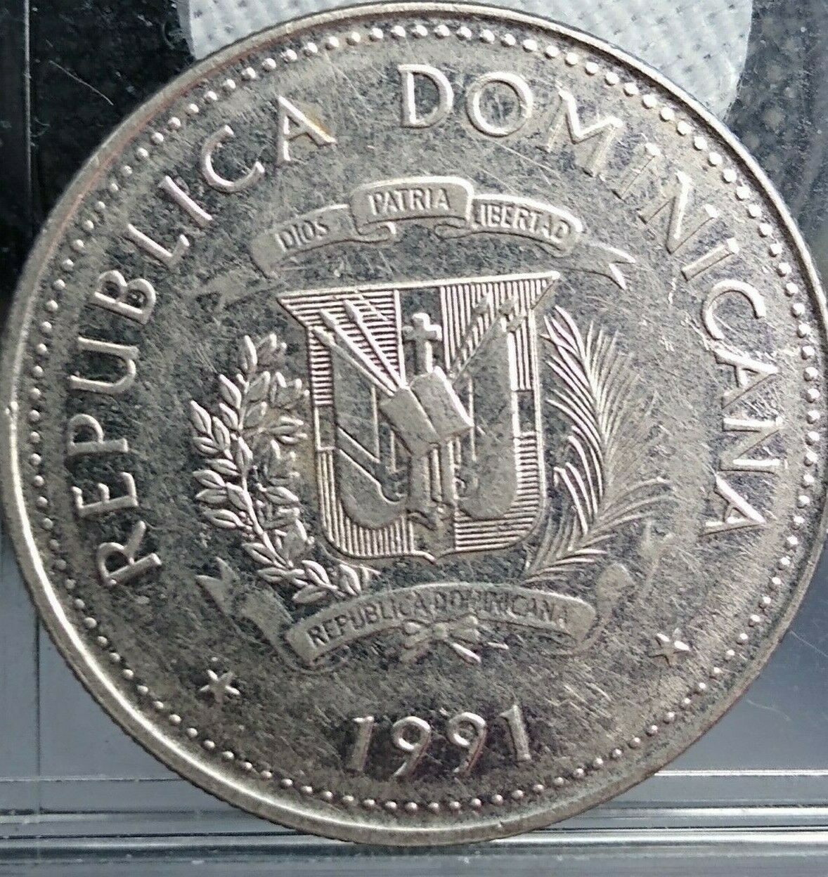 1991 DOMINICAN REPUBLIC 25 CENTAVOS - Fresh Stock Dated February 2026