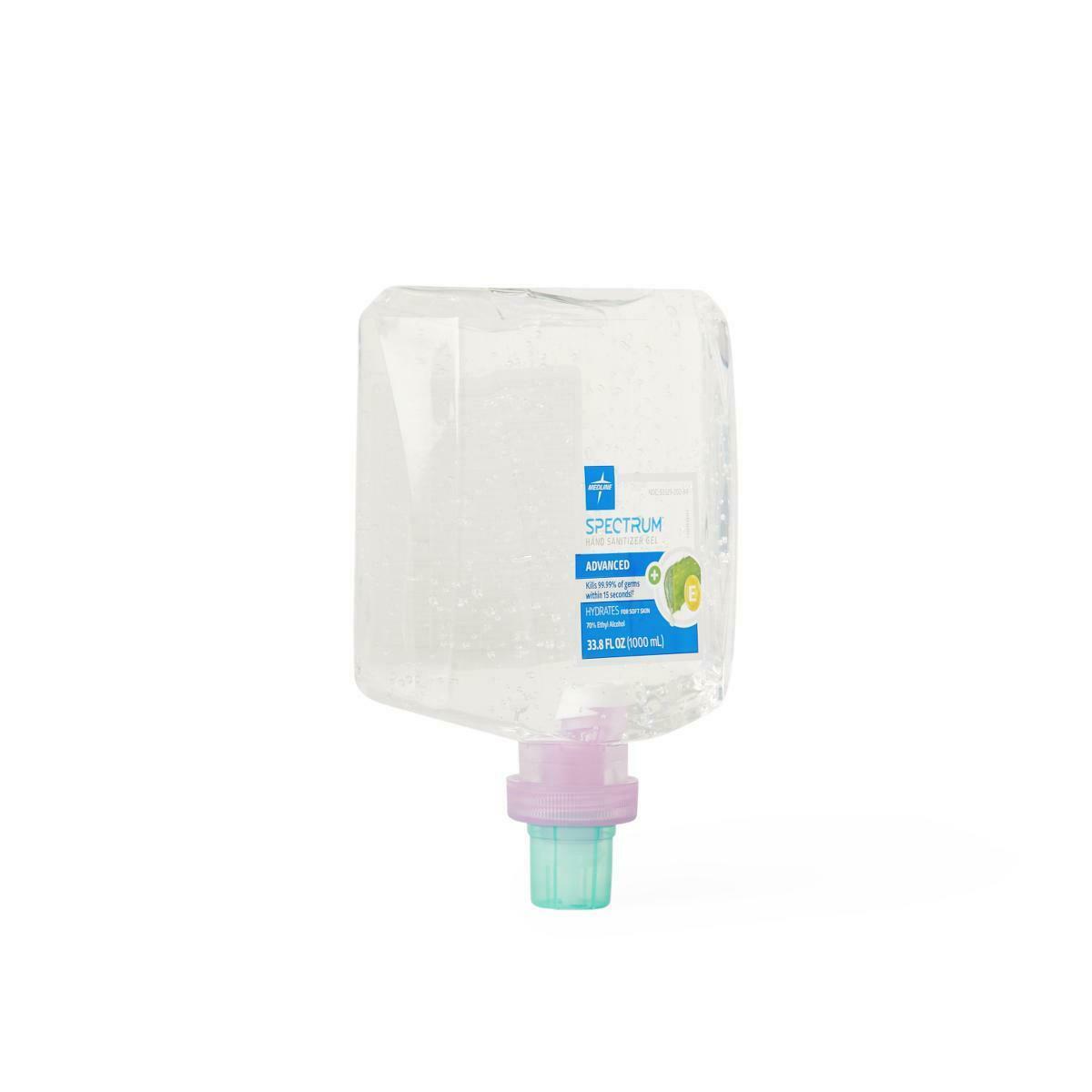 Spectrum 33.8 oz 70% Alcohol Hand Sanitizer Gel 1000 mL Refill for Dispenser Ea. - Fresh Stock Dated February 2026