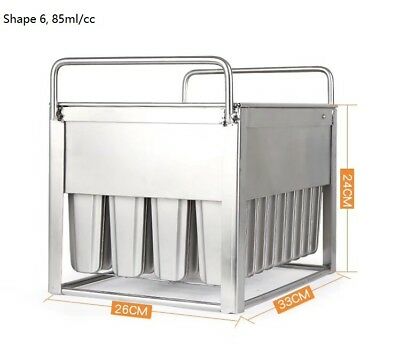 Commercial popsicle molds ice cream molds  reuseable 6 different size to select - Fresh Stock Dated December 2025