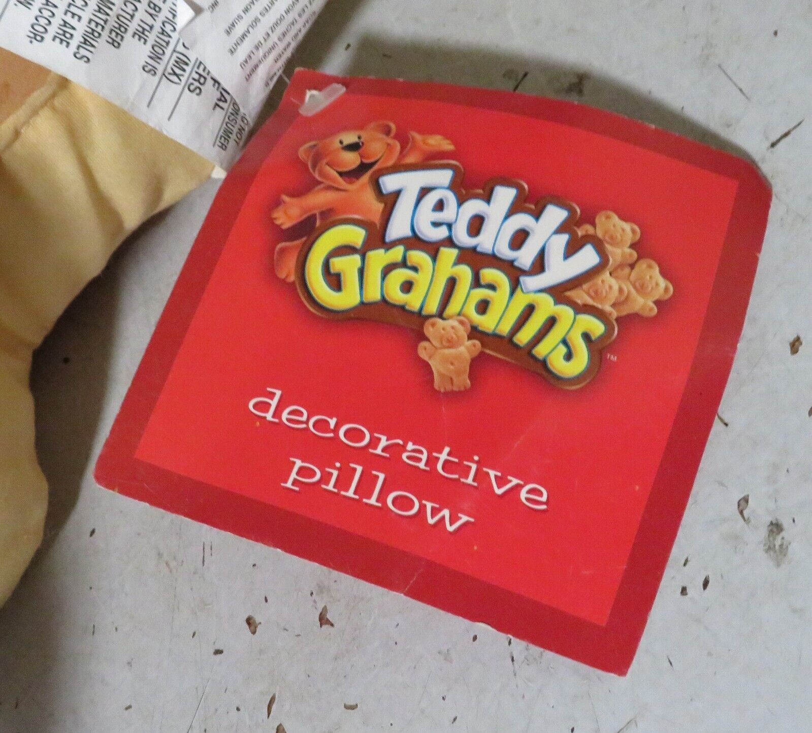RARE Teddy Grahams Decorative Pillow Nabisco World New w/Tag 14