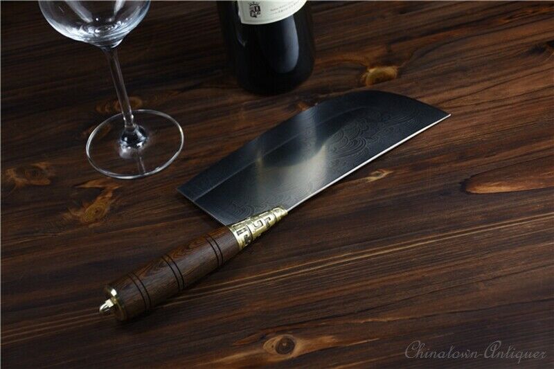 Authentic LongQuan Chinese Chef Kitchen knife Hand Forged 5Cr15MOV Steel #1261 - Fresh Stock Dated January 2026