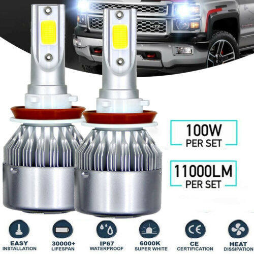 FOR 2007-2012 KAWASAKI ZX600 Ninja ZX-6R HEADLIGHT LED BULB SUPER WHITE BRIGHT - Fresh Stock Dated February 2026