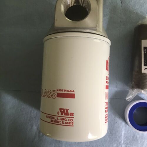 Fuel Transfer Tank Pump Filter Kit With Adapters For 3/4” NPT Pump Outlet - Fresh Stock Dated February 2026