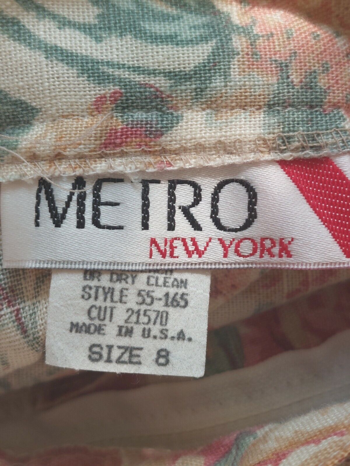 Vtg 1990s Metro New York  Sz 8 Skirt- Classic Floral Print Midi/Maxi Skirt - Fresh Stock Dated March 2026