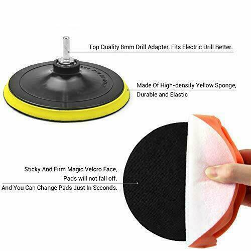 pulidora de autos para brillar carro mini de 6 inches adaptador pa taladro 11pcs - Fresh Stock Dated December 2025