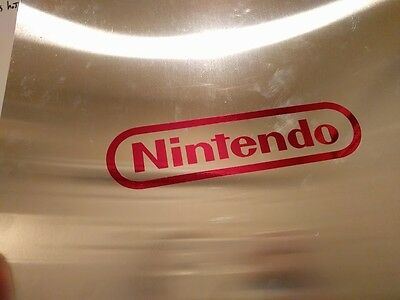 2 pack NES Nintendo Vinyl Decal Red Chrome 4