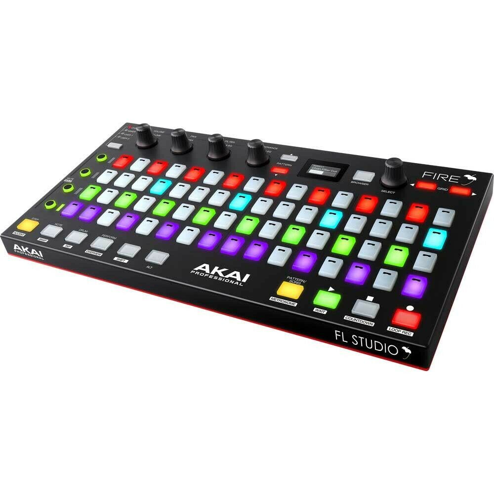 Akai Fire FL Studio Controller + Audio Interface + DJ Headphones + Cables & More - Fresh Stock Dated February 2026